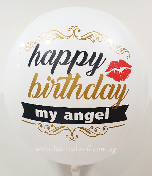 White Angel Customize ORBZ Balloon